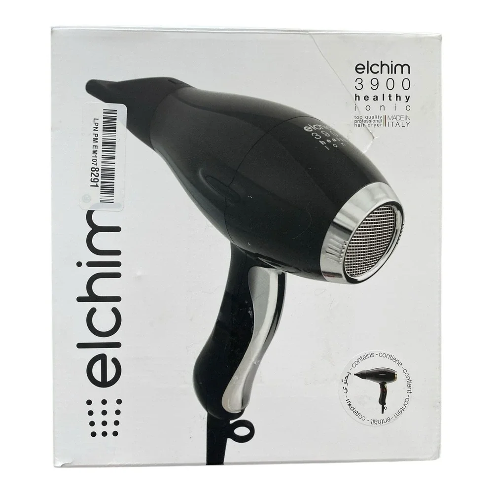 Elchim 3900 Healthy Light Ionic Professional‎ Dryers Black & Gold 2 Concentrator
